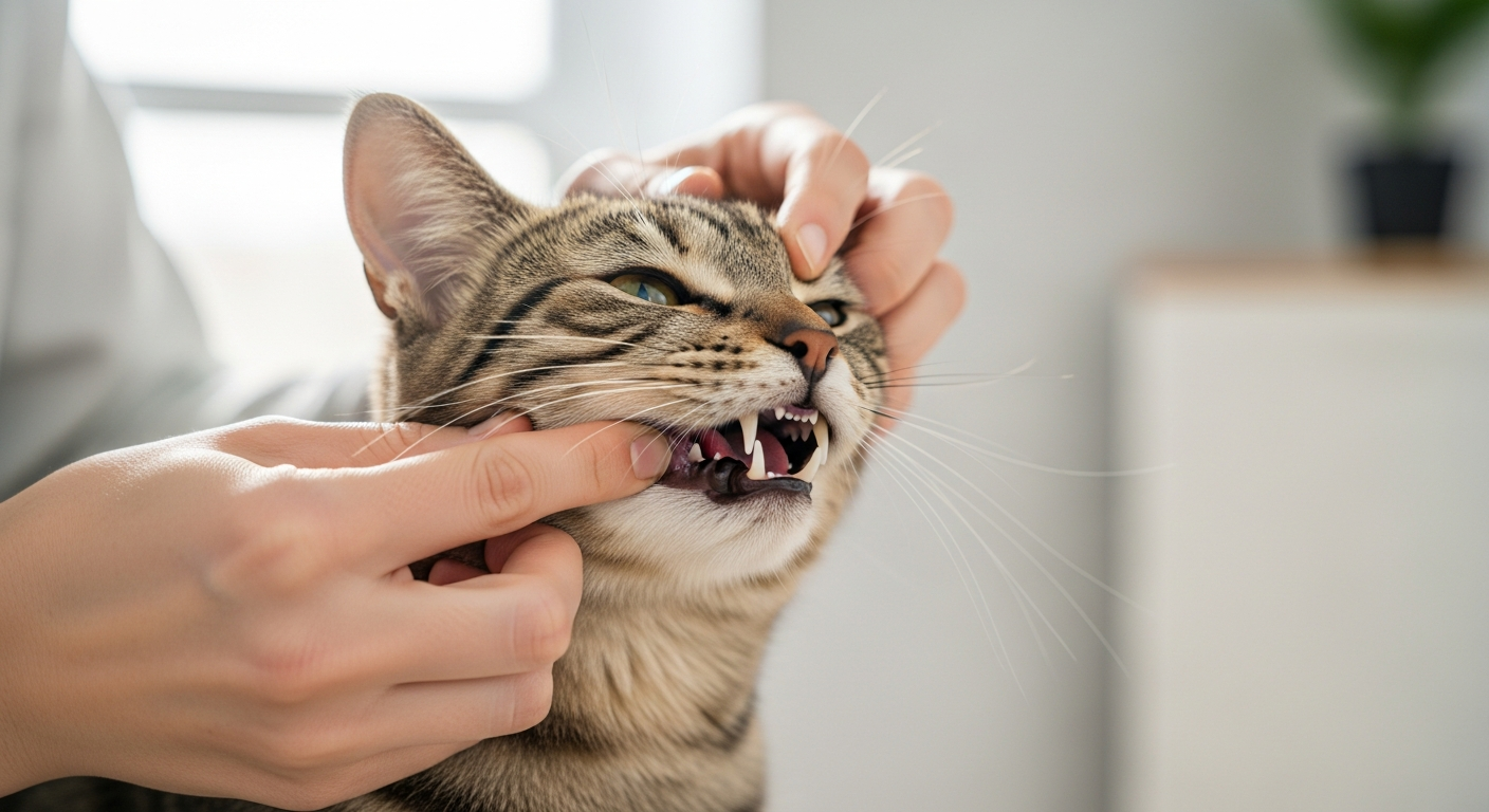 cat gum massage technique