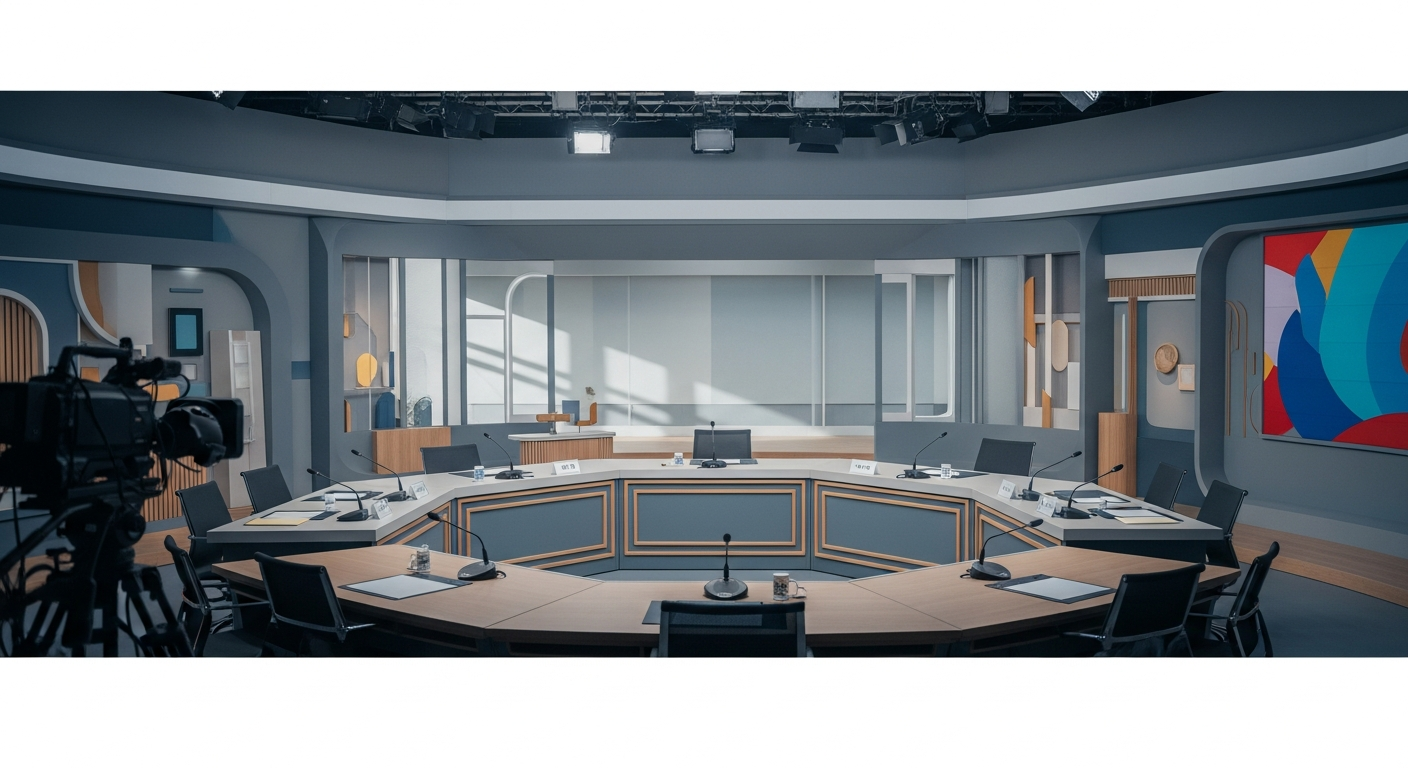 korean variety show panel filming studio