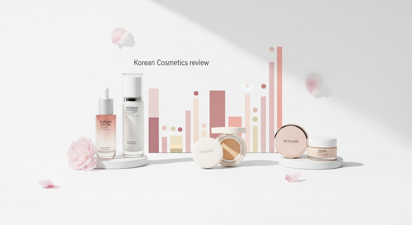 korean cosmetics review statistics graph
