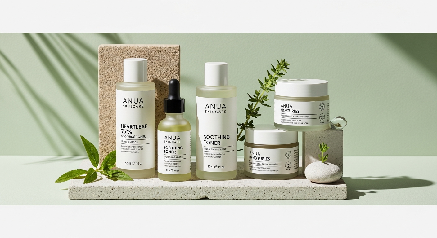 anua skincare product lineup japan
