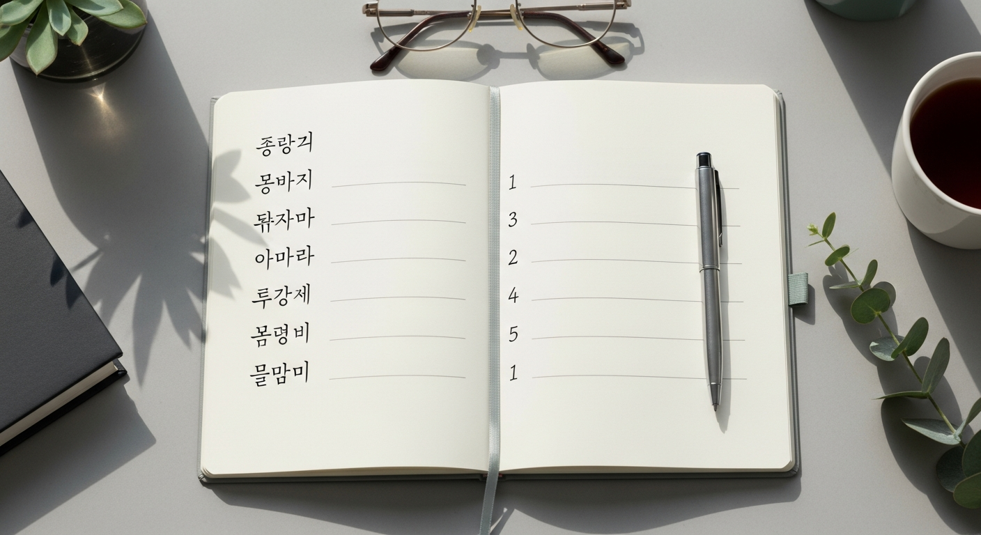 korean lyrics translation notebook