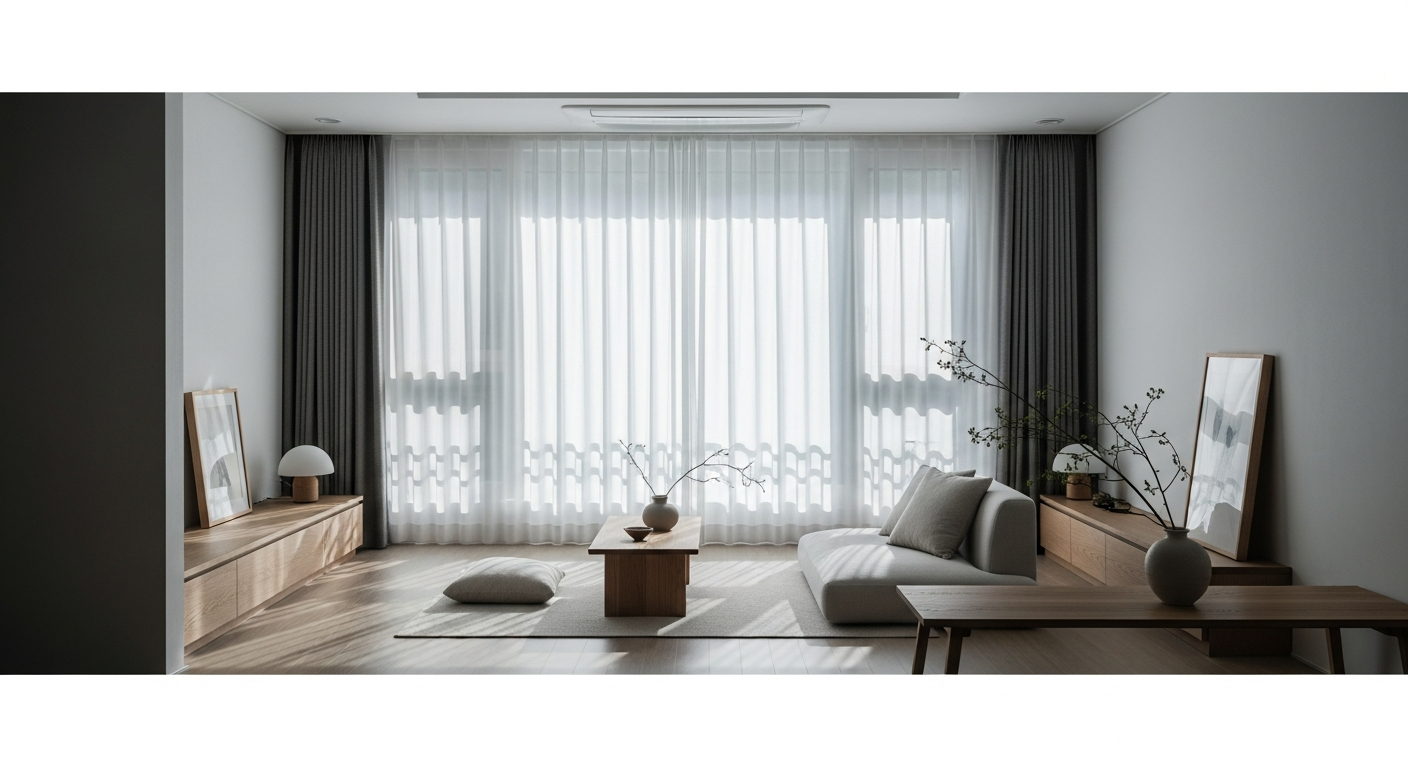 minimal korean home interior
