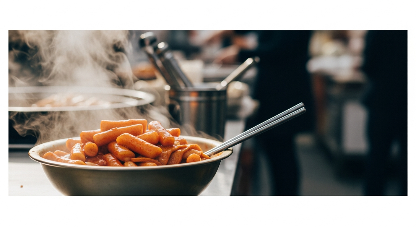 Korean street food tteokbokki