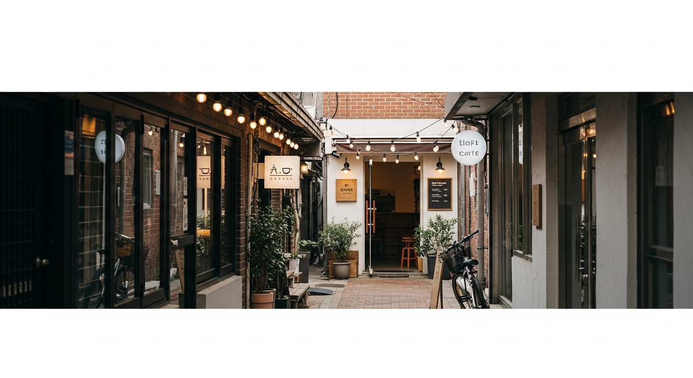 Hidden alley cafe Seoul