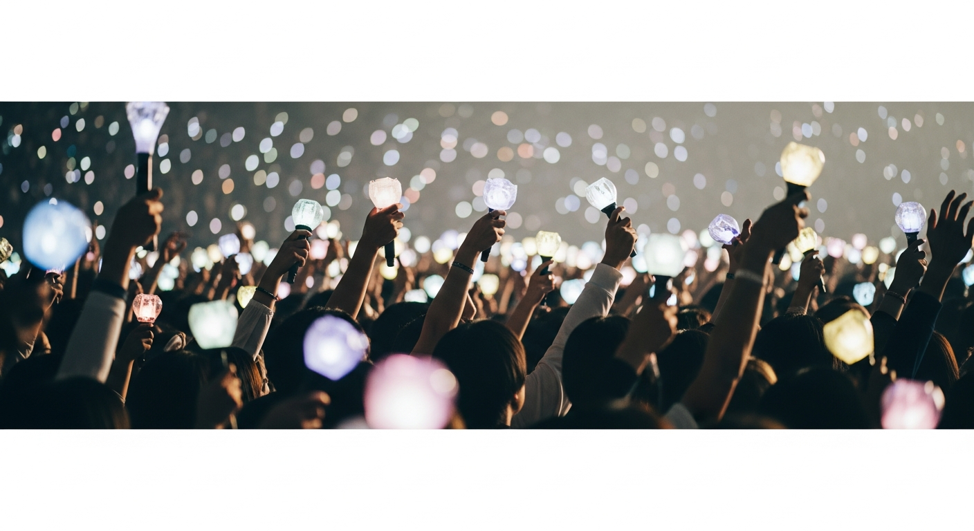 kpop concert audience celebration